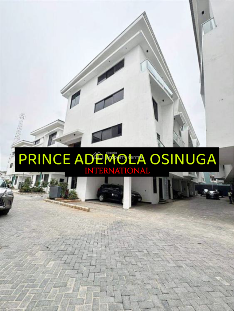 New & Luxury 4 Bedroom Terrace House+bq in a Mini Estate, Off Awolowo Road Ikoyi, Falomo, Ikoyi, Lagos, Terraced Duplex for Rent