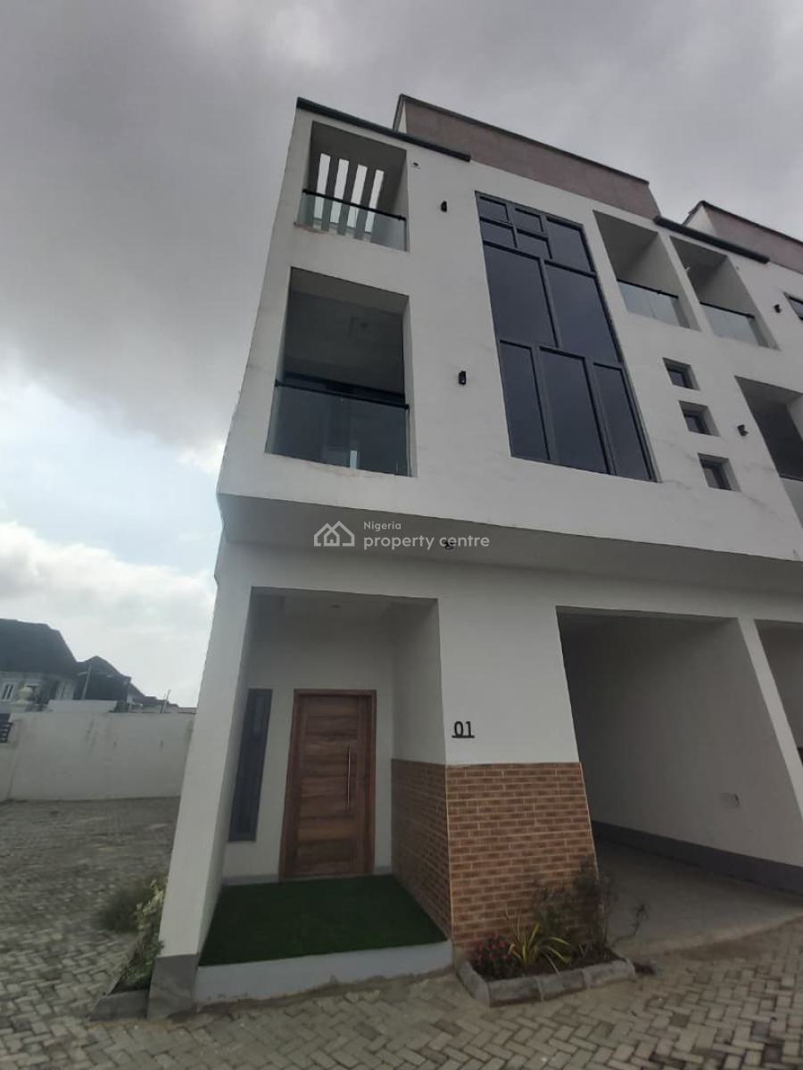 Exquisite 4 Bedroom Terrace Duplex with Bq, Chevron, Lekki Phase 2, Lekki, Lagos, Terraced Duplex for Sale