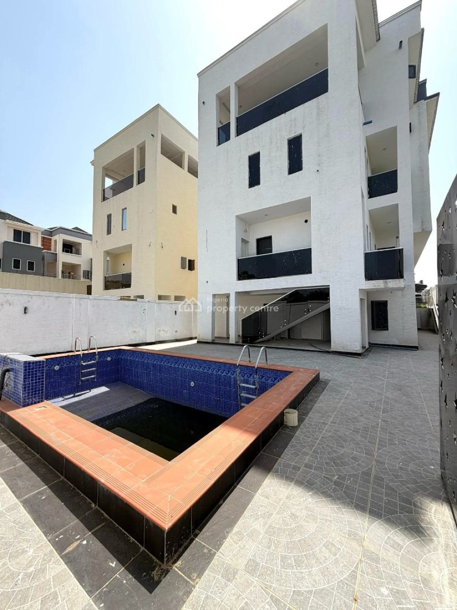 Newly Built 5 Bedroom Fully Detached Duplex with Elevator and Pool, Guzape District, Abuja, Terraced Duplex for Sale