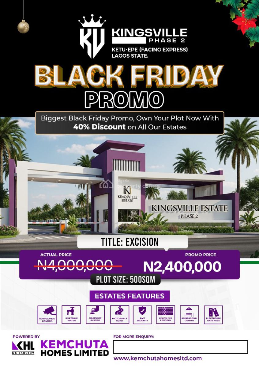 Kingsville Estate Phase 2, Ketu-epe, Lagos, Kingsville Estate Phase 2, Ketu–epe (facing Express), Lagos State, Epe, Lagos, Land for Sale