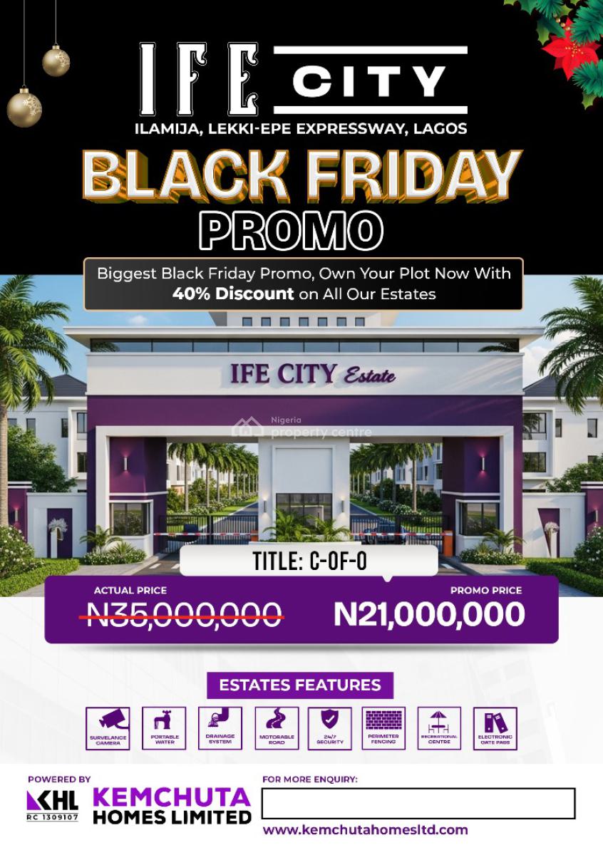 Ife City Estate, Ilamija, Lekki--epe Expressway, Ilamija, Lekki–epe Expressway, Lagos State, Lekki Expressway, Lekki, Lagos, Residential Land for Sale