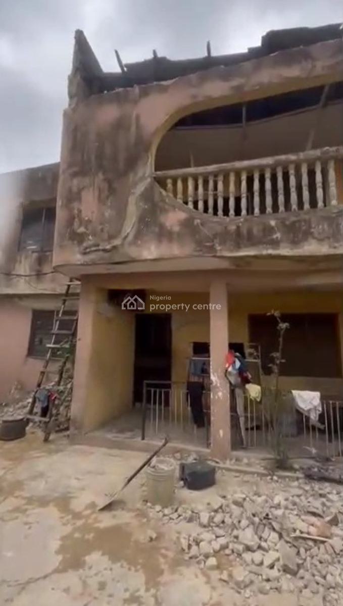 Full Plot of Dry Land with Demolishable Building on It, Off Fadiya Street, Ketu, Lagos, Mixed-use Land for Sale
