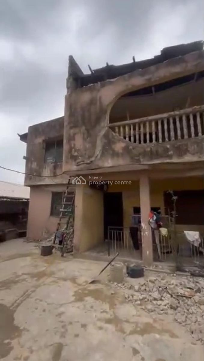 Full Plot of Dry Land with Demolishable Building on It, Off Fadiya Street, Ketu, Lagos, Mixed-use Land for Sale