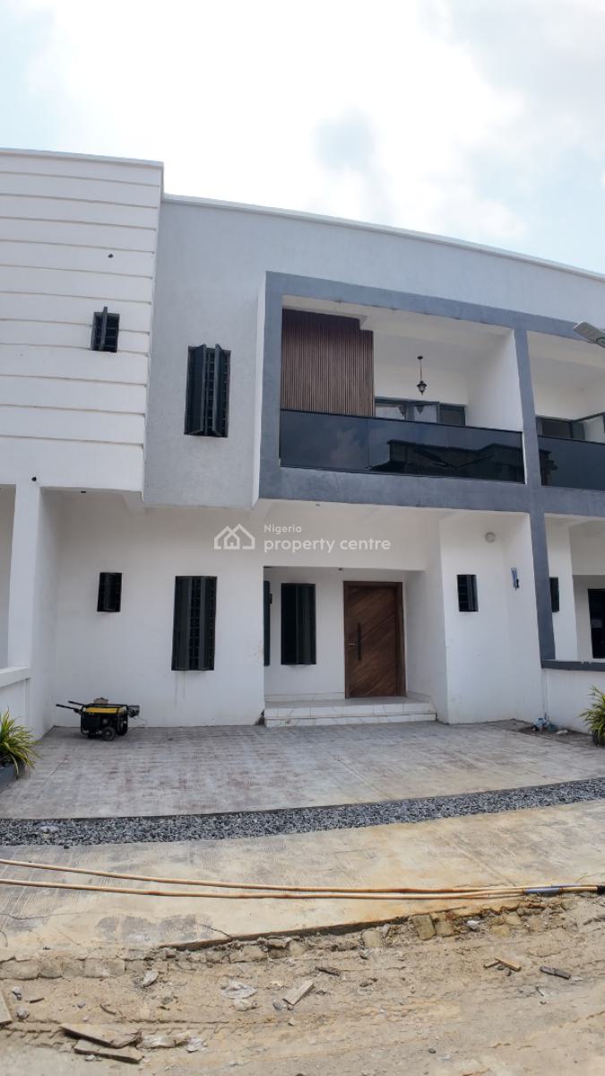 4 Bedroom Terrace  Duplex with Swimming Pool & Bq, Sangotedo, Ajah, Lagos, Terraced Duplex for Sale