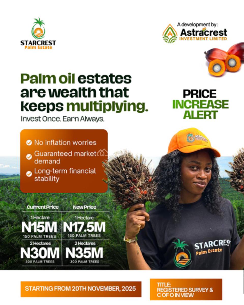 Affordable Starcrest Palm Estate., Few Minute From Funaab, Alabata., Abeokuta North, Ogun, Industrial Land for Sale