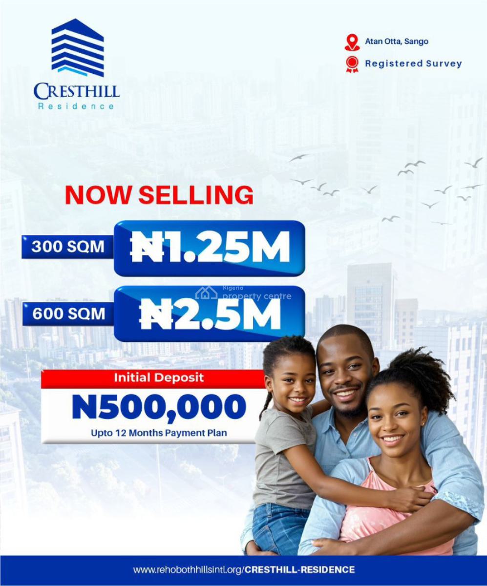 Prestigious Investment Portfolio, Start with Just 500k and Spread Balance for 6-12months, Atan Ota, Ado-odo/ota, Ogun, Residential Land for Sale