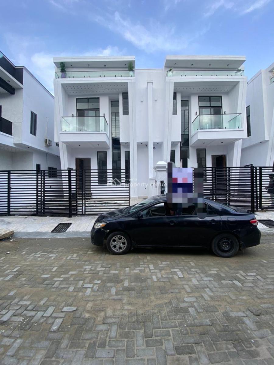 4 Bedroom Semi Detached Duplex with a Room Bq, Lekki Palm City, Ajah, Lagos, Semi-detached Duplex for Sale