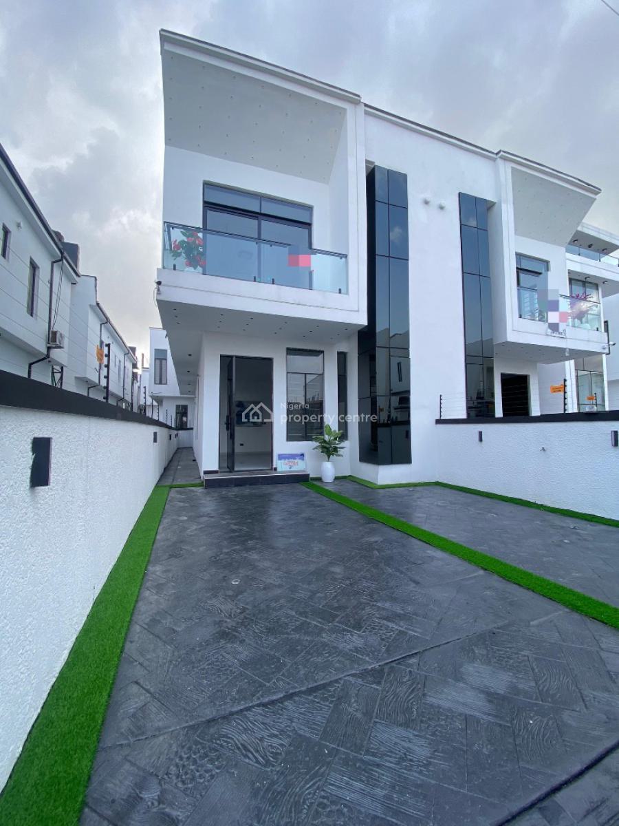 4 Bedroom Semi Detached Duplex with a Room Bq, Lekki Palm City, Ajah, Lagos, Semi-detached Duplex for Sale