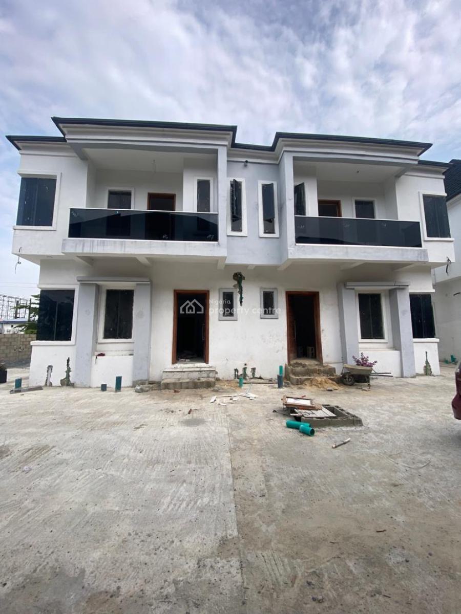 4 Bedroom Semi Detached Duplex with a Room Bq, Oral Estate, Ikota, Lekki, Lagos, Semi-detached Duplex for Rent