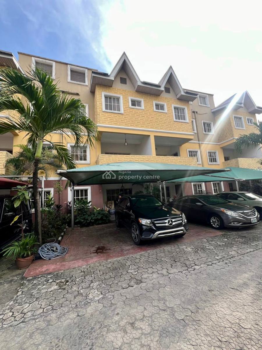 a Spacious 4 Bedroom Duplex with Bq, Pool and Gym, Mini Court, Parkview, Ikoyi, Lagos, Terraced Duplex for Rent