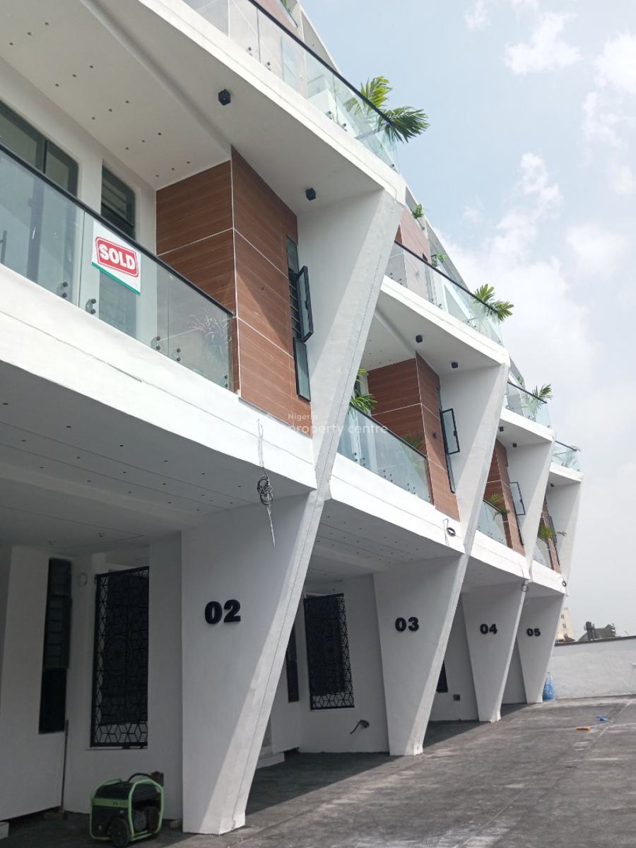New Lovely 4 Bedroom Duplex with Bq, Gated and Secured Estate By Chisco Busstop, Ikate Elegushi, Lekki, Lagos, Terraced Duplex for Sale