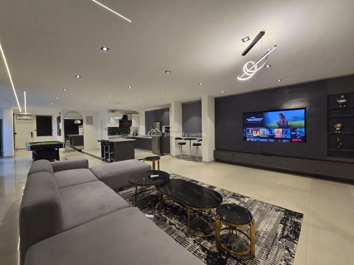 3 Bedroom Waterfront with Pool and Snooker Board, Lekki Phase 1, Lekki, Lagos, Flat / Apartment Short Let