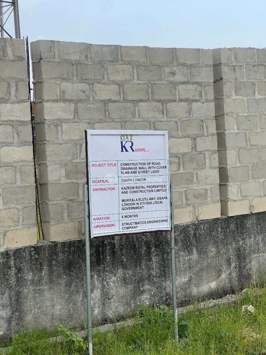 Premium Land Available with Maximum Roi Potential, By Pinnock Beach Estate, Opp. Prince Ebeano Supermarket, Osapa, Lekki, Lagos, Residential Land for Sale