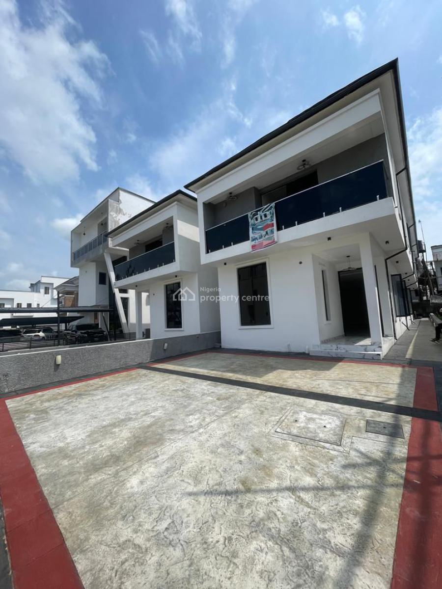 Exquisitely Carved 5 Bed Semi-detached Home with Swimming Pool, Ikota, Lekki, Lagos, Detached Duplex for Sale