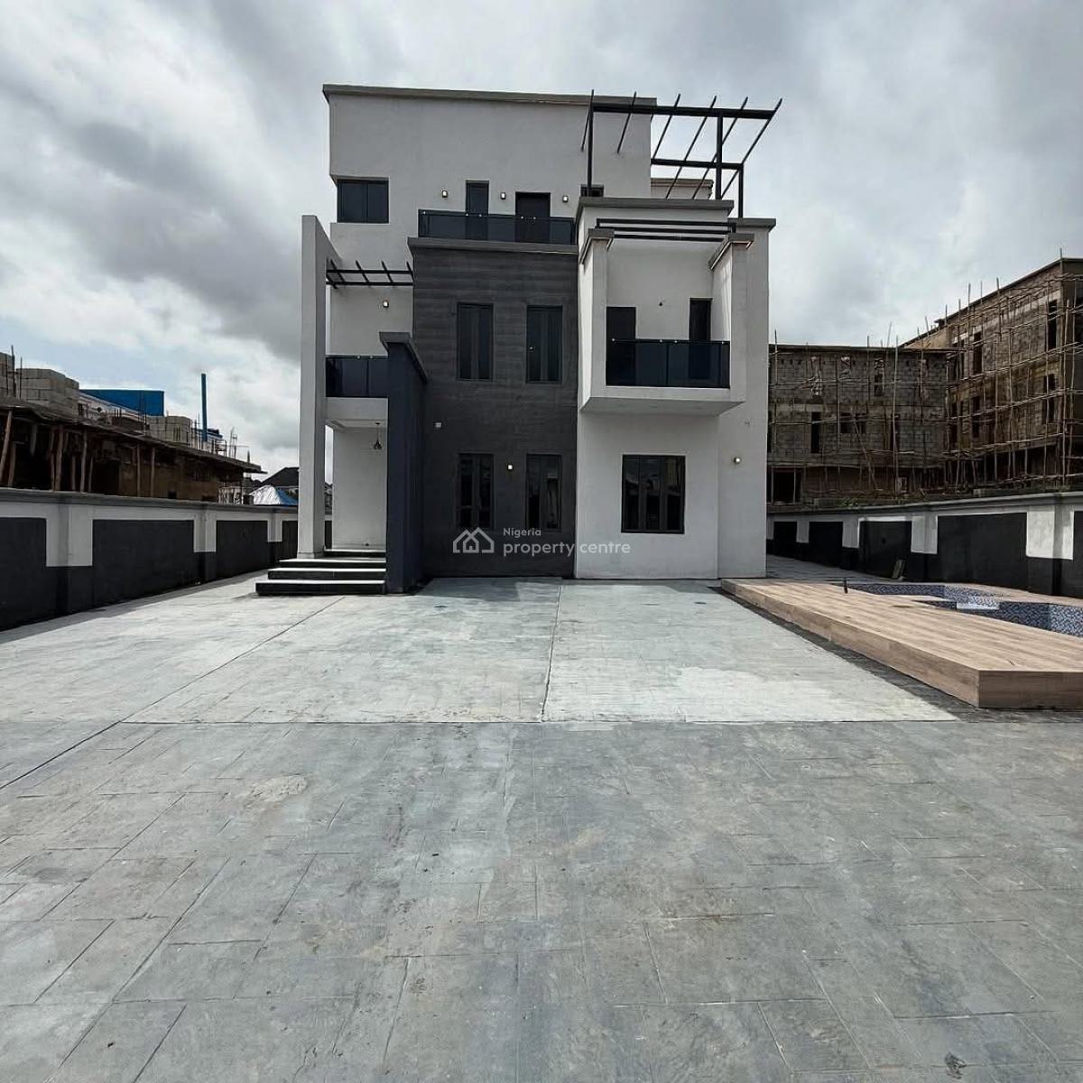 Distress 5 Bedroom Duplex with Pool, Apo Resettlement, Apo, Abuja, Detached Duplex for Sale