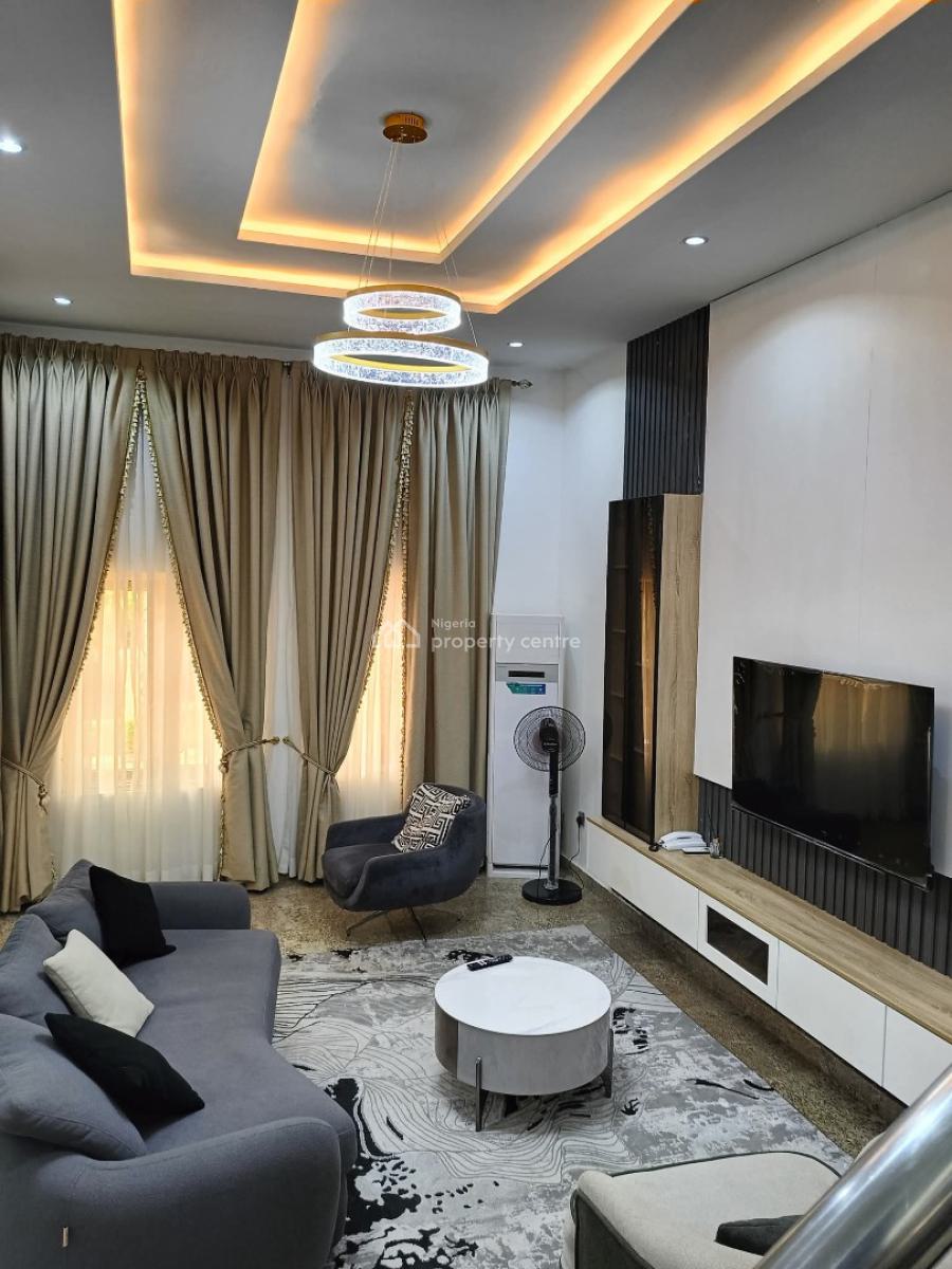 Luxury Furnished and Serviced Five Bedroom Terraced Duplex, Guzape District, Abuja, Terraced Duplex for Rent