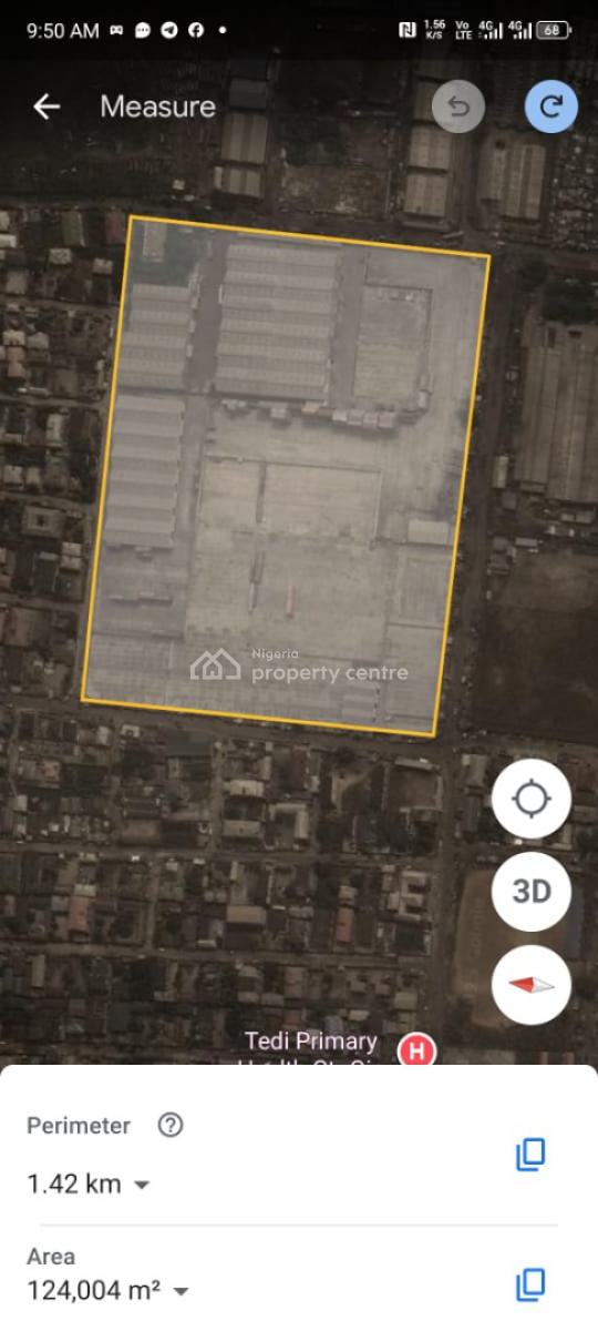 Warehouse Seating 17,000 Sq Meters, Able Osun Beside Trade Fair, Mile 2, Isolo, Lagos, Warehouse for Sale