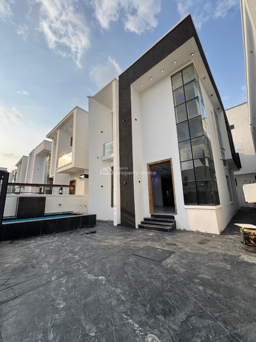 Spacious 4  Bedroom Duplex with a Pool in a Secure Estate, Chevron, Lekki, Lagos, Detached Duplex for Sale