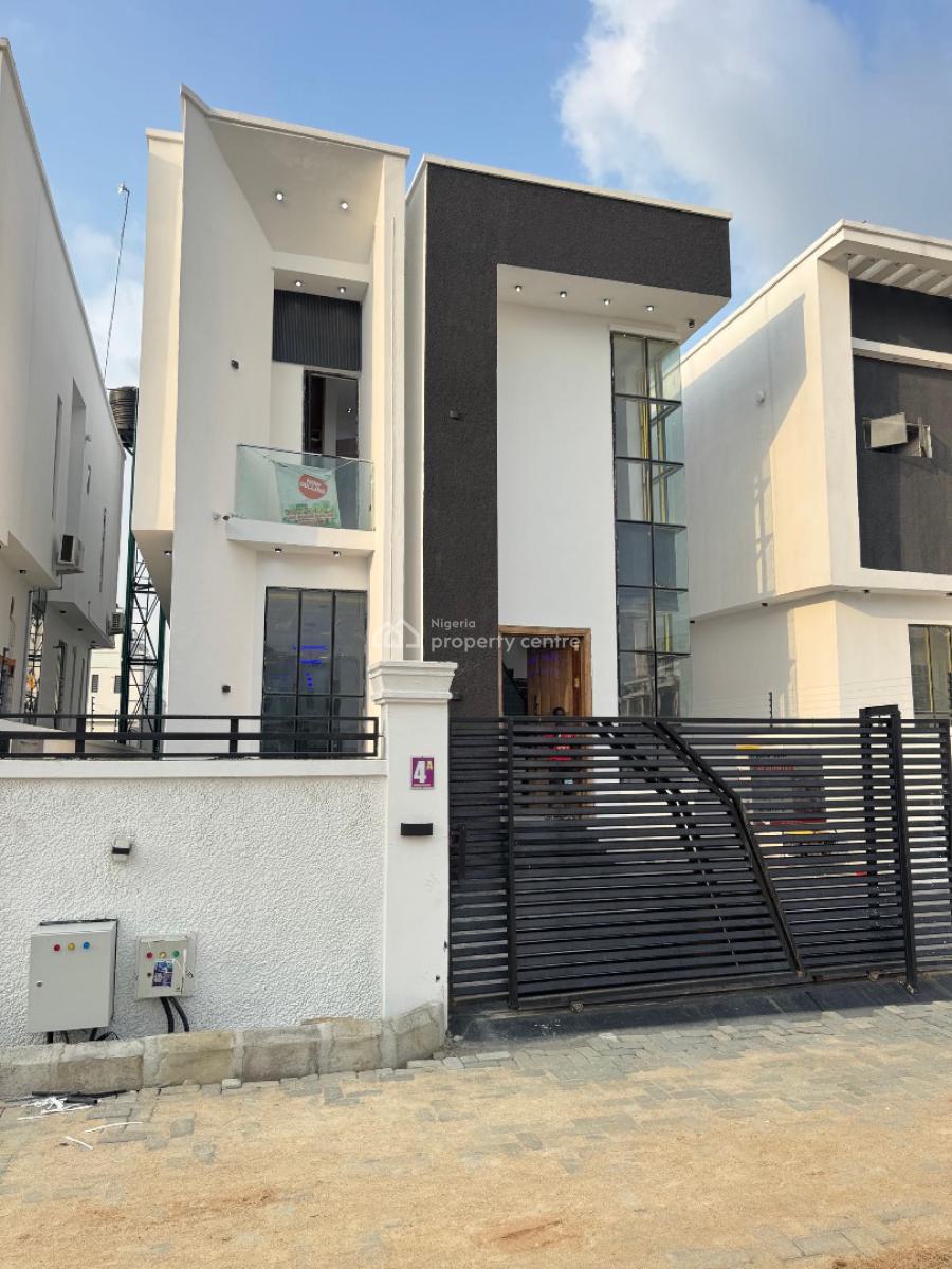 Spacious 4  Bedroom Duplex with a Pool in a Secure Estate, Chevron, Lekki, Lagos, Detached Duplex for Sale