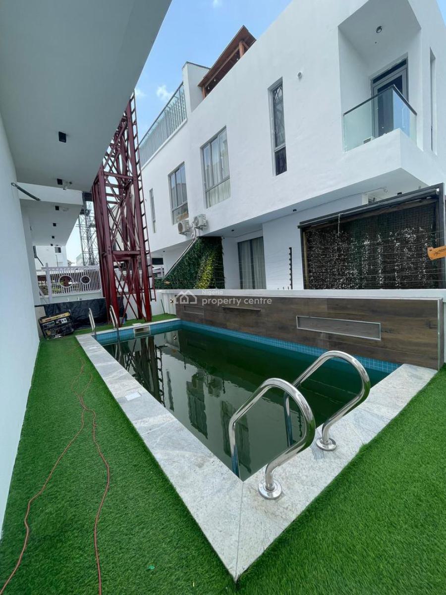 5 Bedroom Fully Detached Duplex with Pool, Open Cinema, & Roof Terrace, Osapa London, Lekki, Lagos, Detached Duplex for Sale