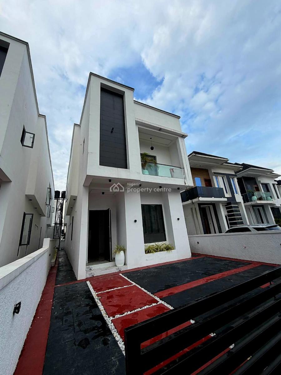 Contemporary All En-suite 5-bedroom with Swimming Pool, Lekki Palm City Estate, Ajah, Lagos, Detached Duplex for Sale