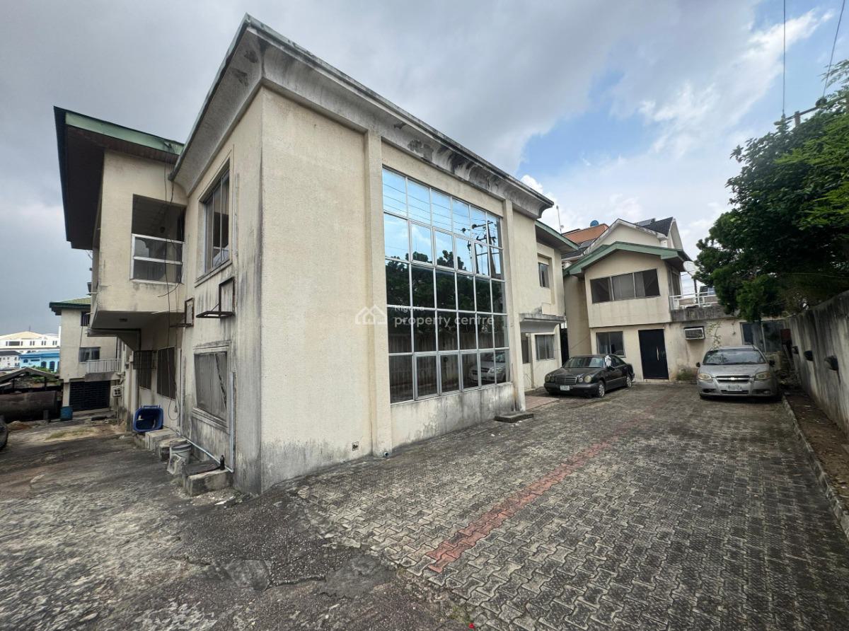 a 22 Room Office  Block  in a Estate Measuring 1200sqm in Opebi, Opebi, Ikeja, Lagos, Mixed-use Land for Sale