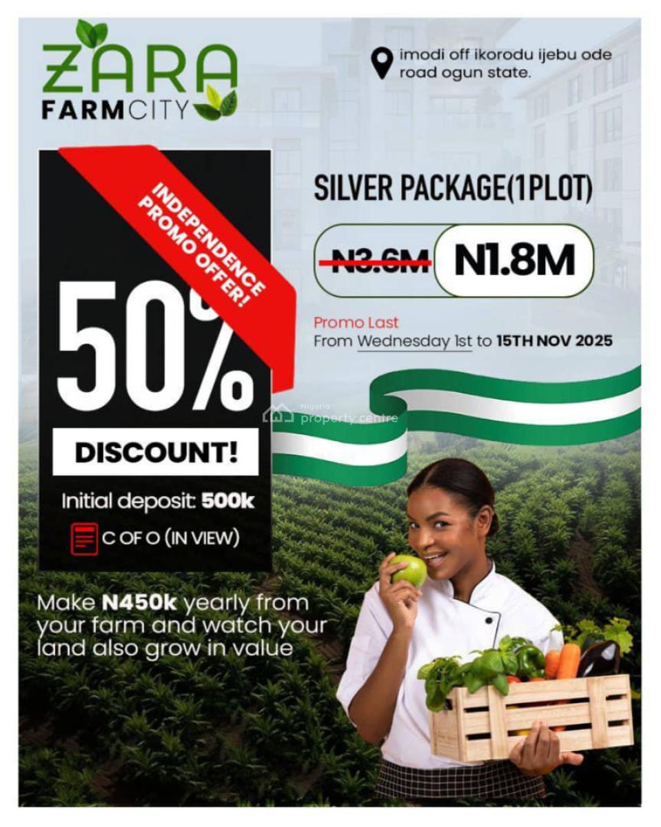 Discounted Farmland in a Prime Location, Zara Farm City Located at Apa Egbede Community Imodi Ijasi Ijebu Road, Ikorodu, Lagos, Residential Land for Sale