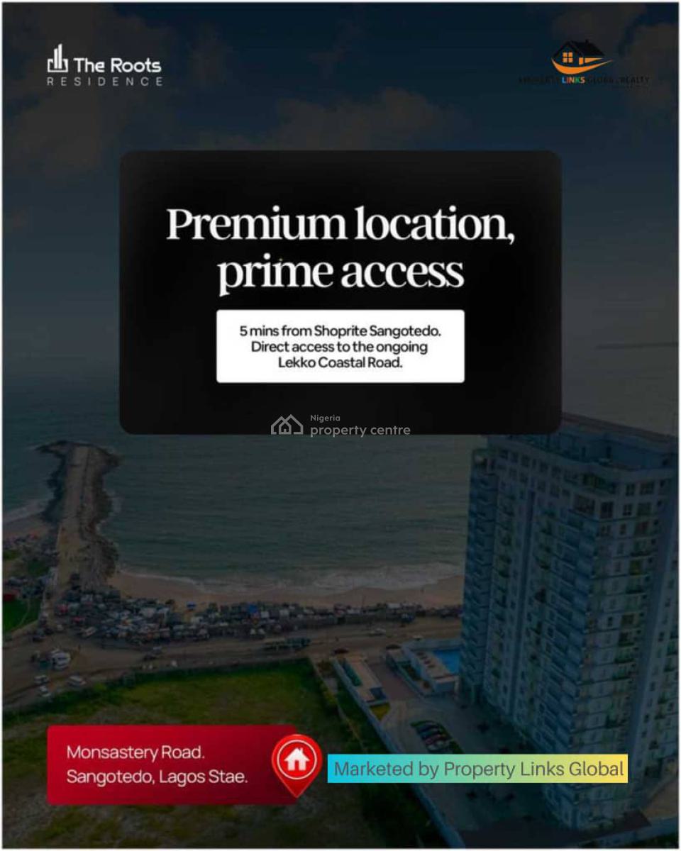 3 Bedroom Terrace Duplex with Bq, The Roots Apartments for Sale Behind Shoprite, Sangotedo, Ajah, Lagos, Terraced Duplex for Sale