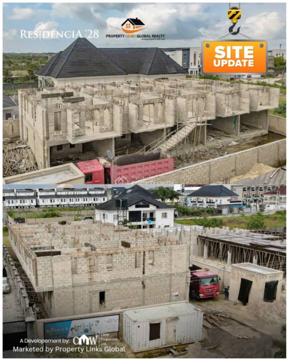 C of O Luxury 3 Bedroom Detached Duplex, Residencia 28, Estate for Sale Lekki Scheme Ii, Ajah, Lagos, Detached Duplex for Sale