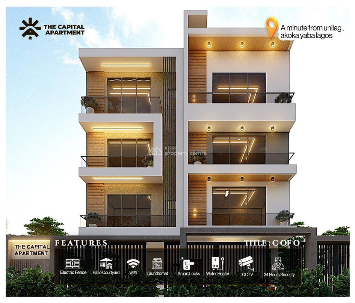 Own a Luxurious C of O Apartment in Serene Environment, Close to Unilag, Akoka, Yaba, Lagos, Block of Flats for Sale