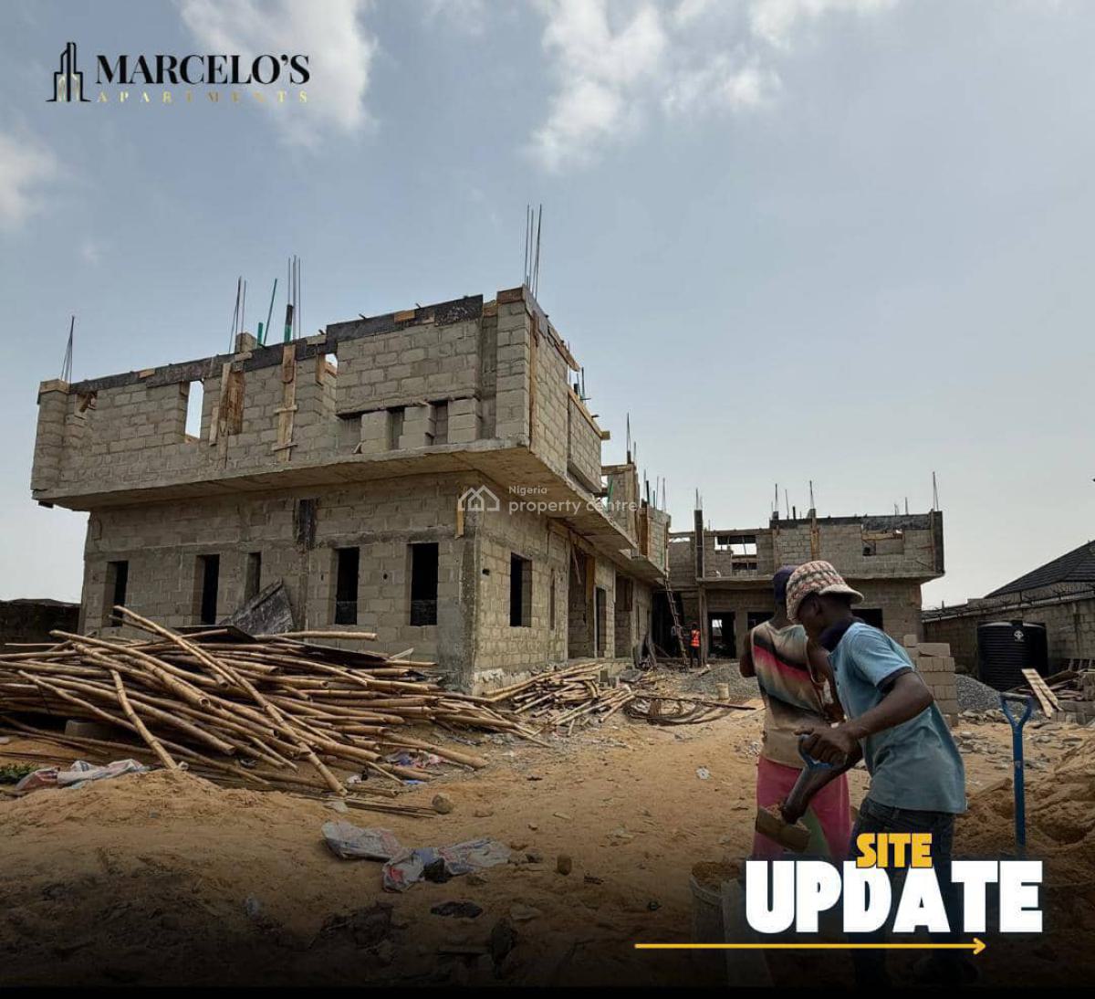 2 Bedroom Apartment with En-suite Bathrooms, Marcelo’s Apartment for Sale in Ogombo Lekki Scheme 2, Ajah, Lagos, House for Sale