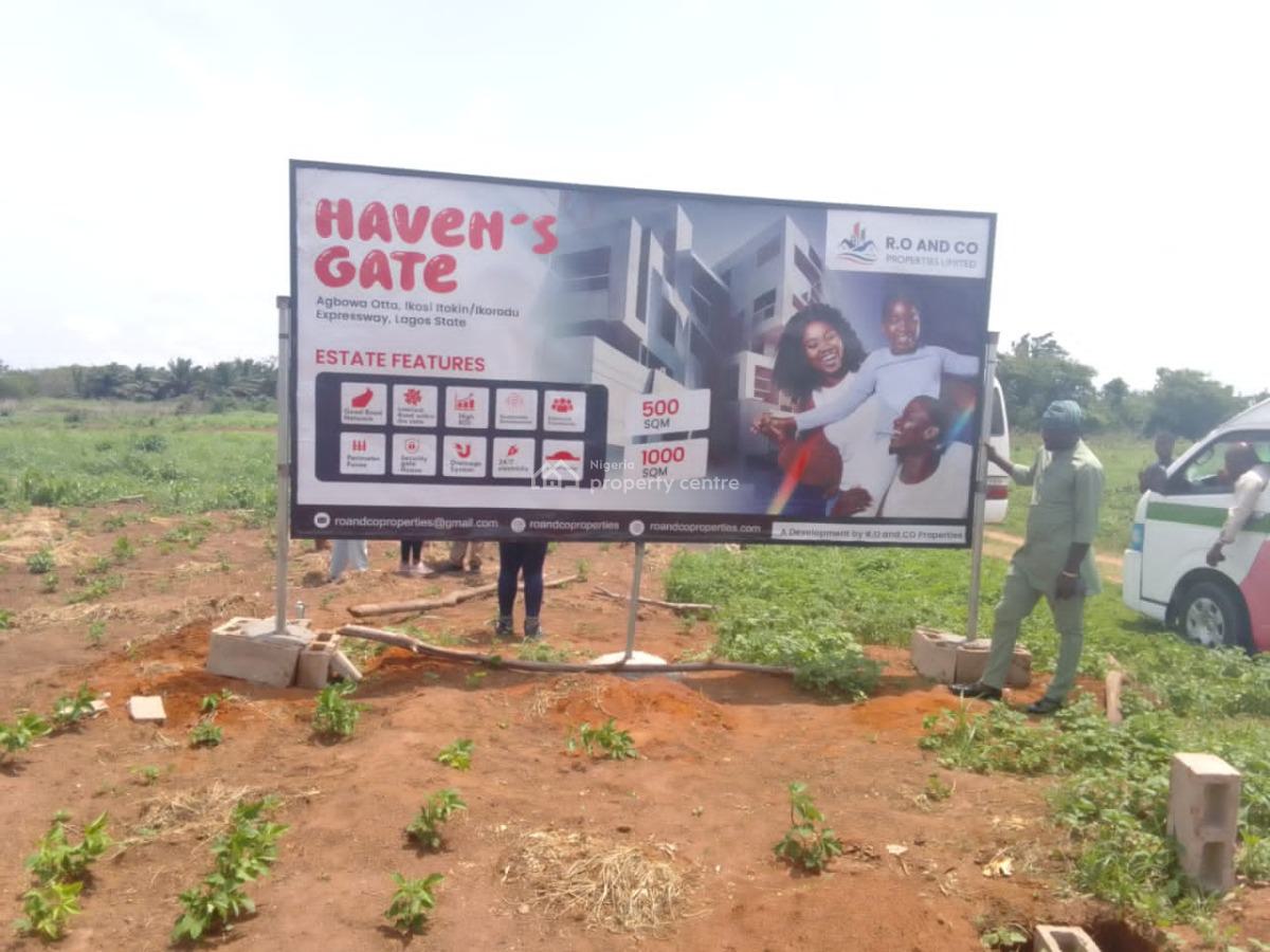 Verified Land in Ikorodu Very Closed to Fashola Estate, Haven Gate Estate, Agbowa, Lagos Otta Ikosi, Sango Ota, Ogun, Mixed-use Land for Sale