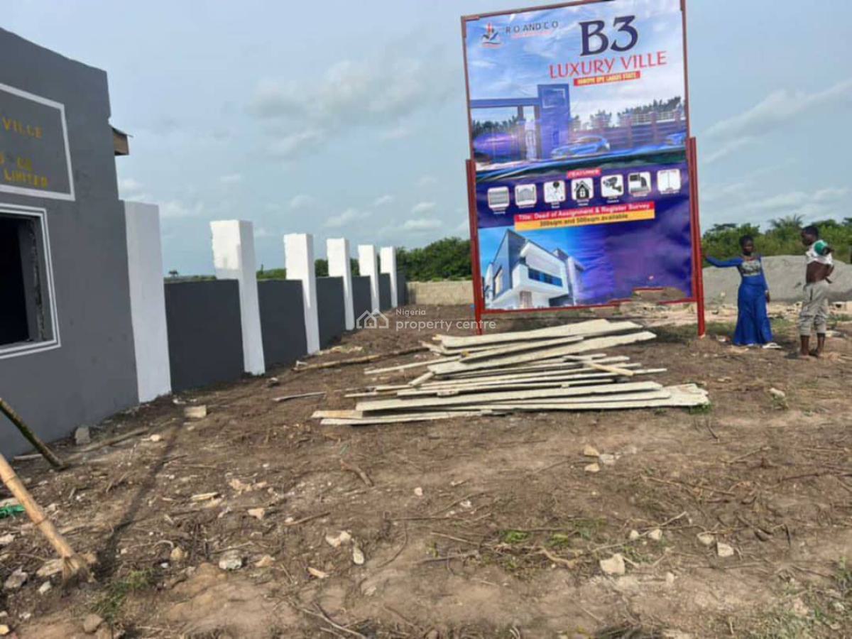 Land Verified Close to Lagos State University Epe Campus, B3 Luxury Ville Close to Alaro City & Epe Resort, Epe, Lagos, Mixed-use Land for Sale