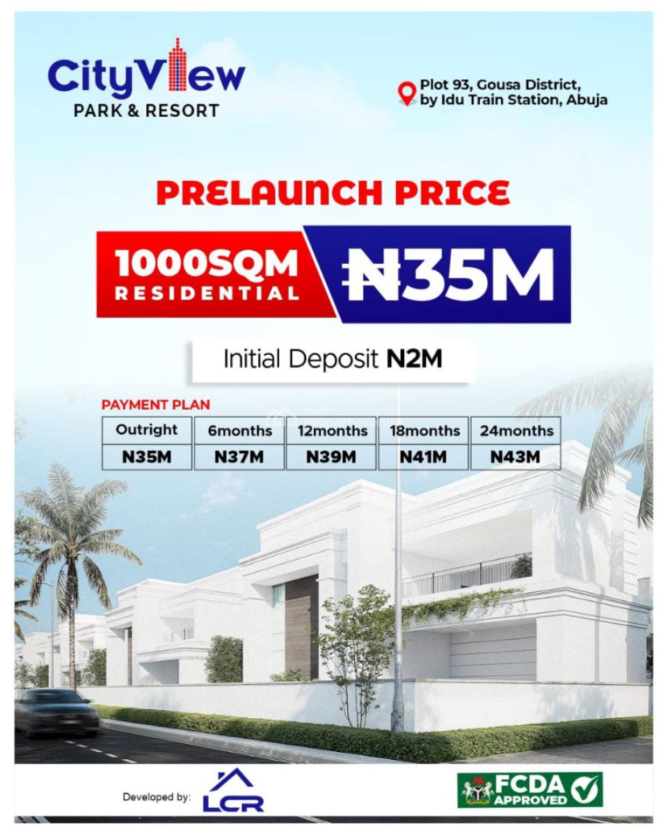 *city View Park & Resort, Gousa District, Abuja.*  Cityview Park & Res, Gousa District, Abuja, Fct, Gwagwalada, Abuja, Land for Sale