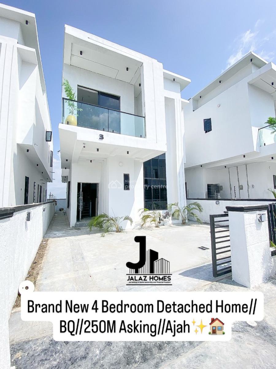Brand New 4 Bedroom Fully Detached Home, Ajah, Lagos, House for Sale