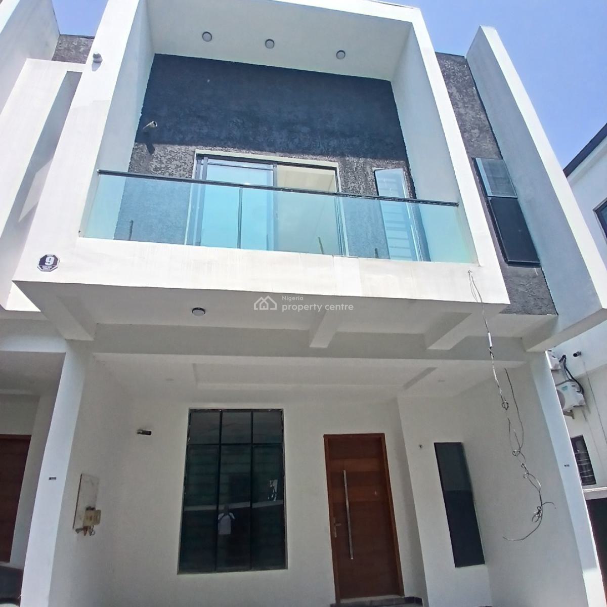 Lovely 4 Bedroom Terrace Duplex with Bq, Ikota, Lekki, Lagos, Semi-detached Duplex for Sale
