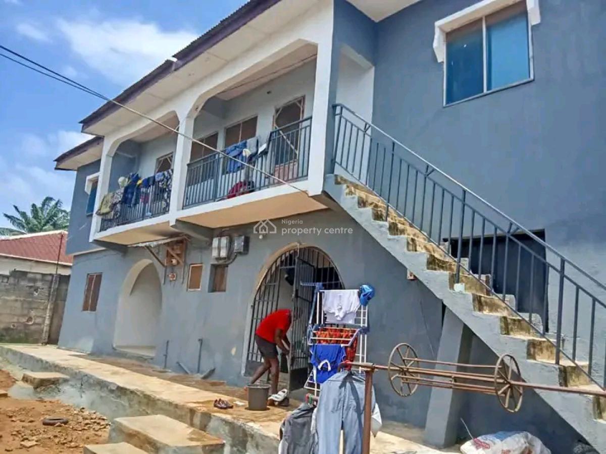 4 Unit 2 Bedroom Flat(set Back)five Shops in The Front on a Plot, Off Isuti Road, Igando, Ikotun, Lagos, Block of Flats for Sale