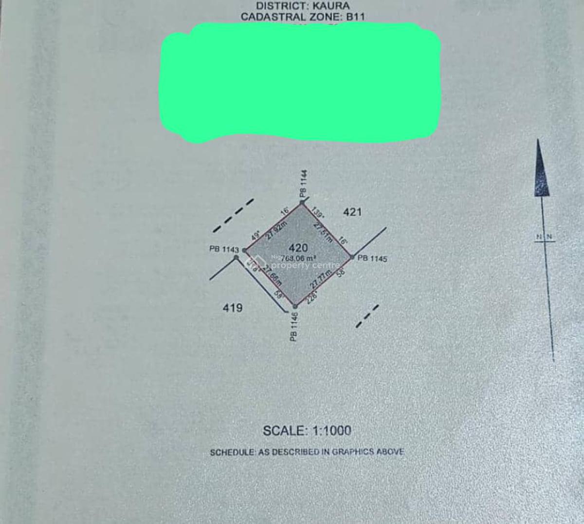 Premium Residential Plot with Cofo in Kaura District Abuja, a Stone Throw From Prince & Princess Estate, Kaura, Abuja, Residential Land for Sale