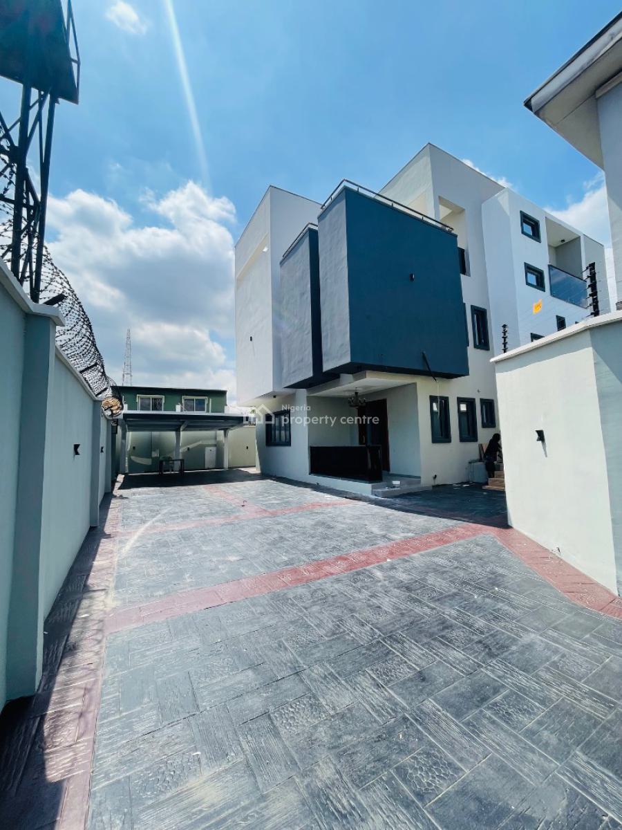 Beautifully Crafted 5 Bedroom Fully Detached Duplex Plus Bq, Exclusively Designed Home with Pool, Cinema Room, Study, Bq, Terrace, Gra Phase 2, Magodo, Lagos, Detached Duplex for Sale