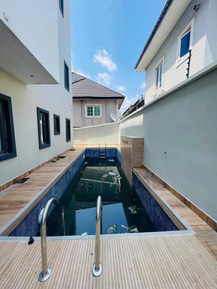 Beautifully Crafted 5 Bedroom Fully Detached Duplex Plus Bq, Exclusively Designed Home with Pool, Cinema Room, Study, Bq, Terrace, Gra Phase 2, Magodo, Lagos, Detached Duplex for Sale