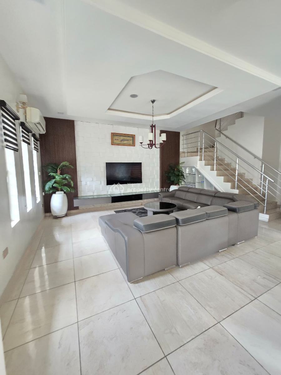 Semi-furnished 5 Bedroom Fully-detached Duplex with Bq, Conservative Road, Lekki, Lagos, Detached Duplex for Rent