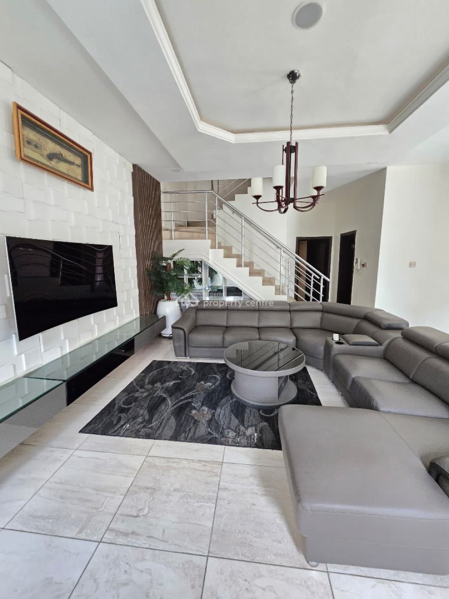 Semi-furnished 5 Bedroom Fully-detached Duplex with Bq, Conservative Road, Lekki, Lagos, Detached Duplex for Rent