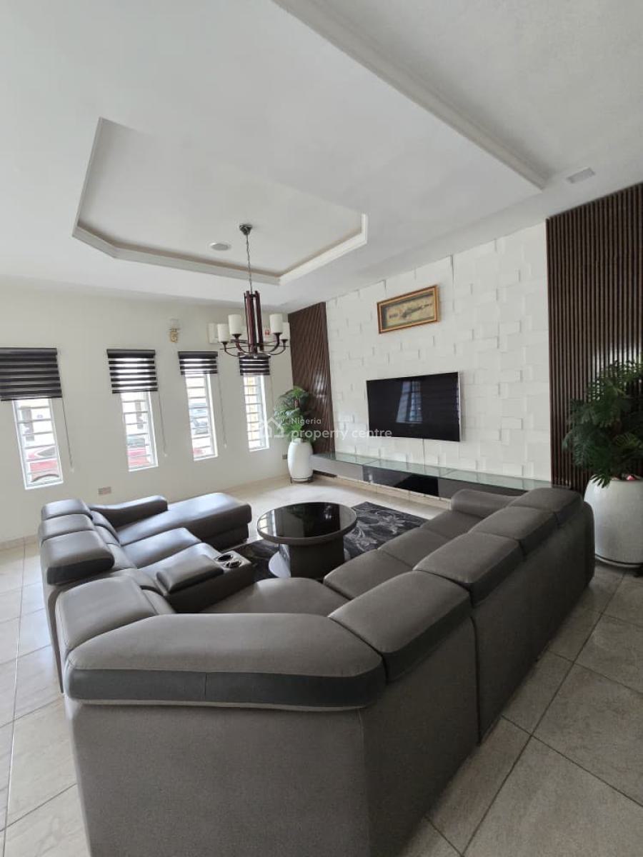 Semi-furnished 5 Bedroom Fully-detached Duplex with Bq, Conservative Road, Lekki, Lagos, Detached Duplex for Rent