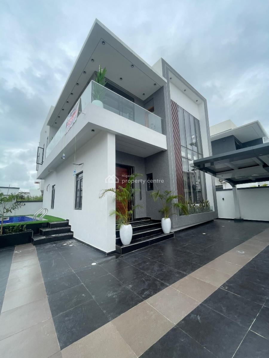 Exquisite 4bedroom Fully Detached Duplex with Pool and Bq, Ajah, Lagos, Detached Duplex for Sale