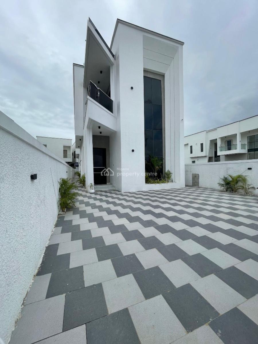 Waterfront Five  Bedroom Fully Detached Duplex with Pool and Bq, Ajah, Lagos, Detached Duplex for Sale