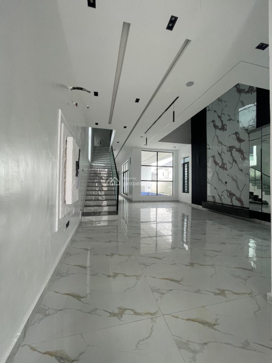 Waterfront Five  Bedroom Fully Detached Duplex with Pool and Bq, Ajah, Lagos, Detached Duplex for Sale