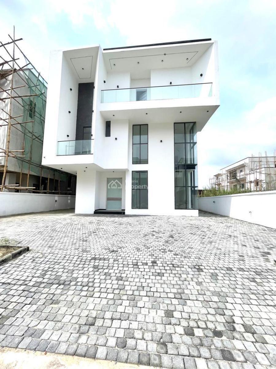Contemporary 5 Bedroom Fully Detached Duplex with Bq, Swimming Pool, Features a Private Elevator, Thoughtfully Detailed Finish, Ikate Elegushi, Lekki, Lagos, Detached Duplex for Sale