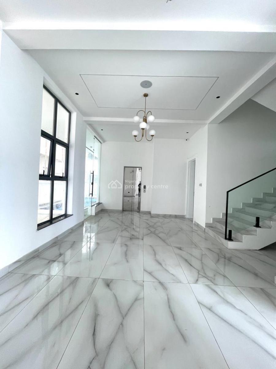 Contemporary 5 Bedroom Fully Detached Duplex with Bq, Swimming Pool, Features a Private Elevator, Thoughtfully Detailed Finish, Ikate Elegushi, Lekki, Lagos, Detached Duplex for Sale