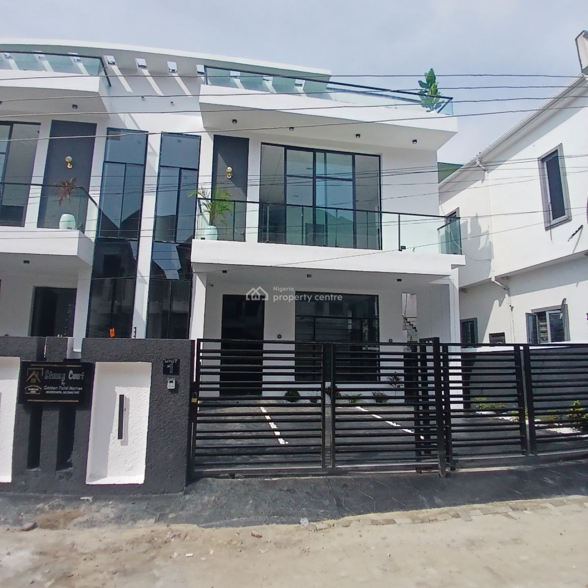 4 Bedroom Semi-detached Duplex with Bq, Ikota, Lekki, Lagos, Semi-detached Duplex for Sale