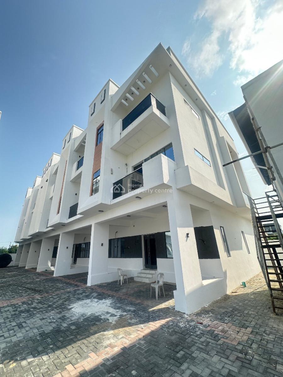 Spacious Well-designed 4 Bedroom Terrace Duplex with Bq, Ajah, Lagos, Terraced Duplex for Sale